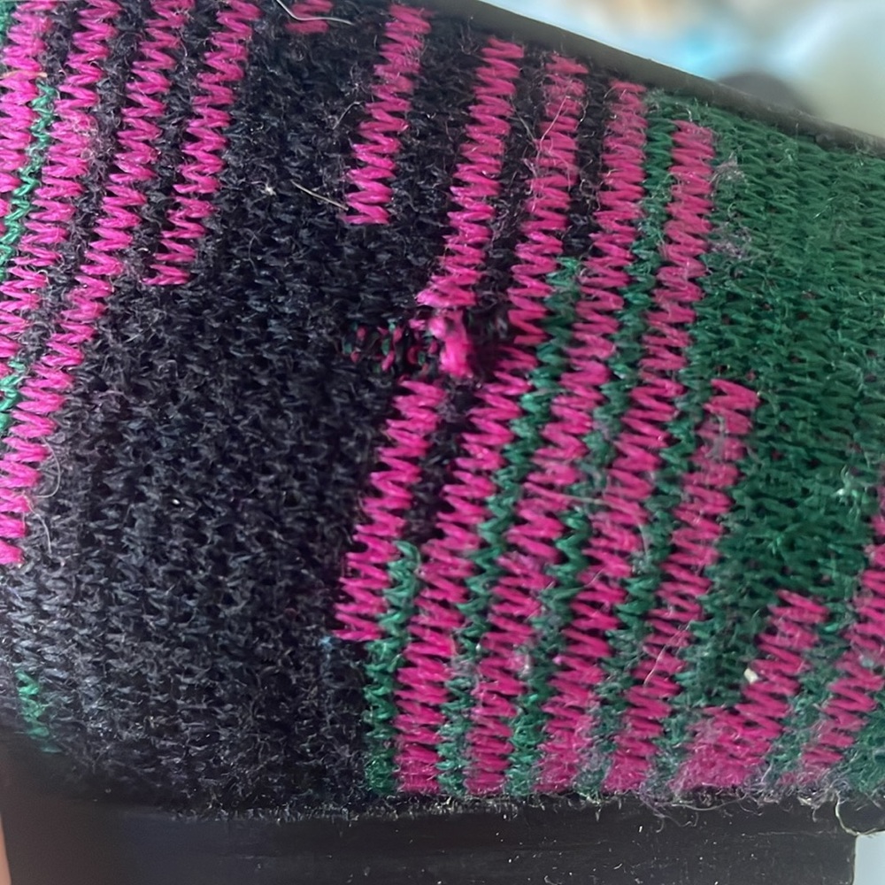 Missoni pink green black point flats 40 wool leather - Picture 4 of 7
